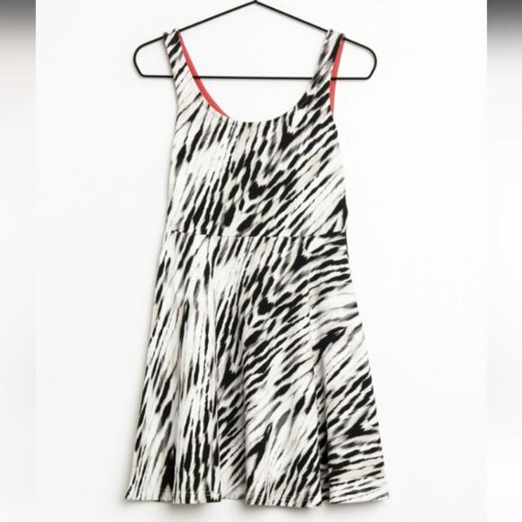 Express Zebra Print Sleeveless Mini Dress - Picture 1 of 7